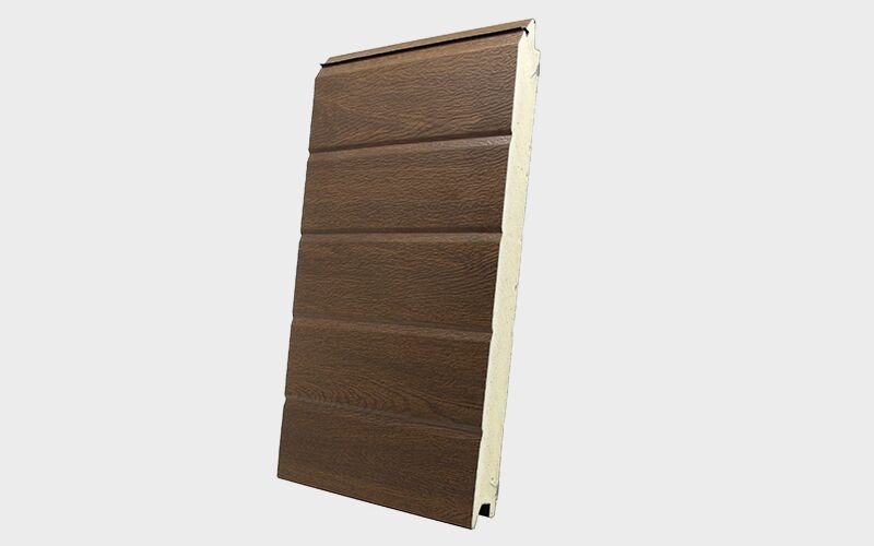 ahşap renkli oluklu sandviç panel