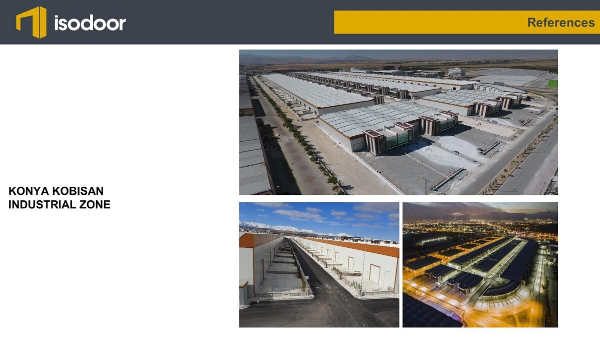 isodoor sectional industrial garage door references 